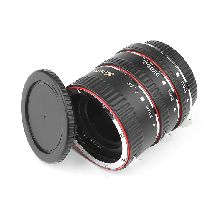 Shoot XT-364 Auto Focus Macro Extension Tube Ring Per Canon EOS EF EF-S Lens 4000D 2000d 1200D 1100D 700D 450D 400D 200D 70D 5D T5 T6i