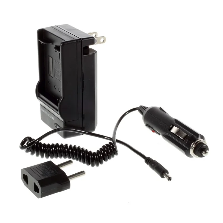 GP37-1 Travel Battery Charger + Car Charger Adapter for Gopro Hero 2 Camera - EU Plug