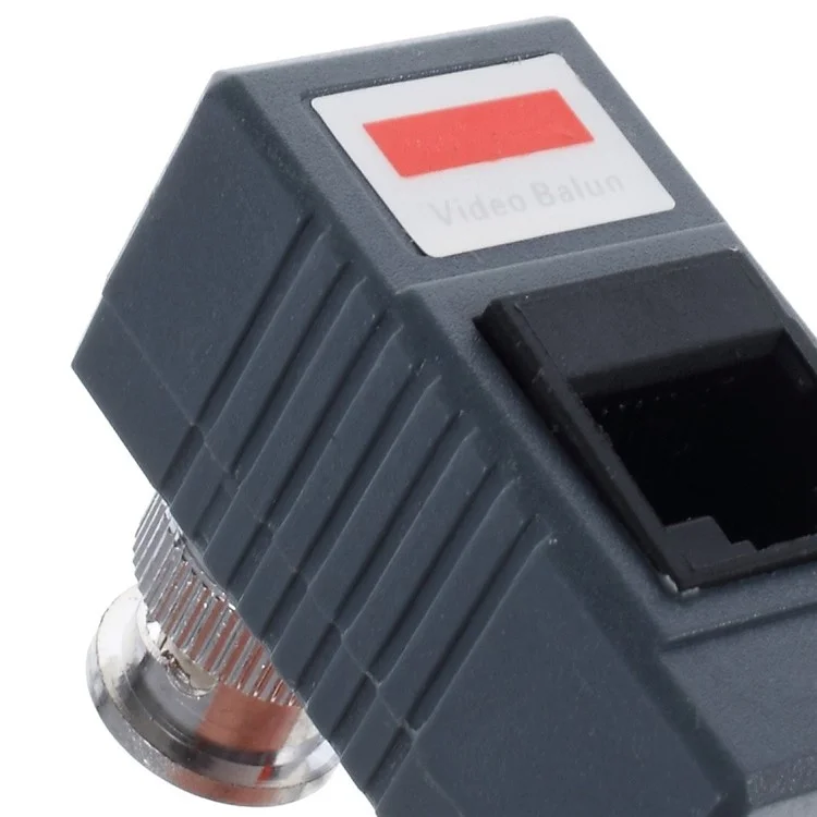 2PCS Economical 1CH Passive Video Balun with Power, Video & Data 10cm Cable RJ45 Interface LLT-B213B/C