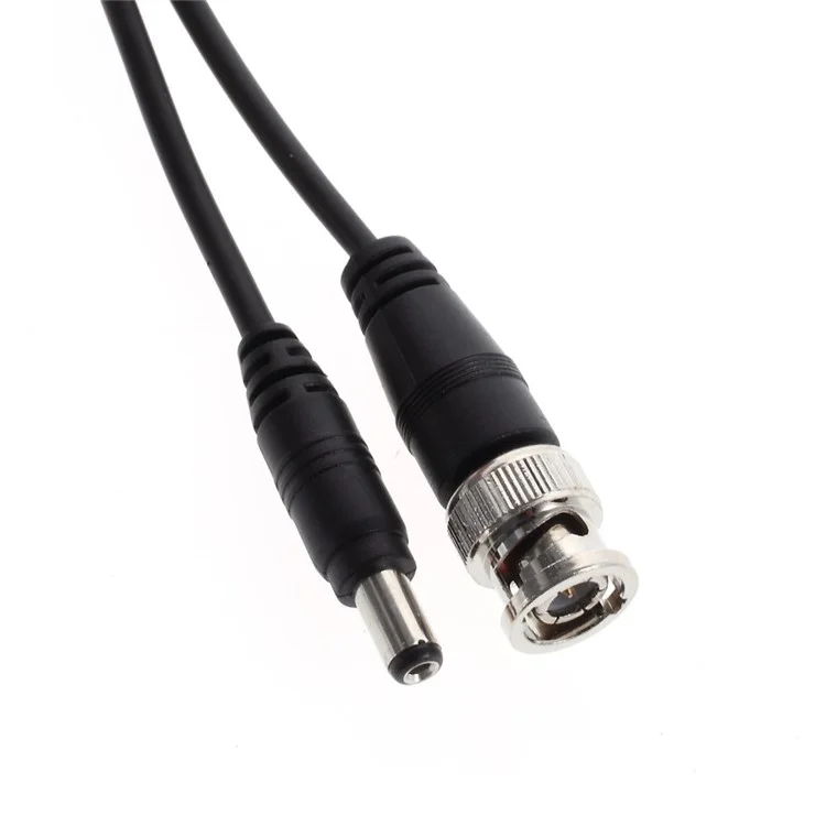 15m CCTV Video & Power Cable for Surveillance System and HD-SDI Camera System - Black