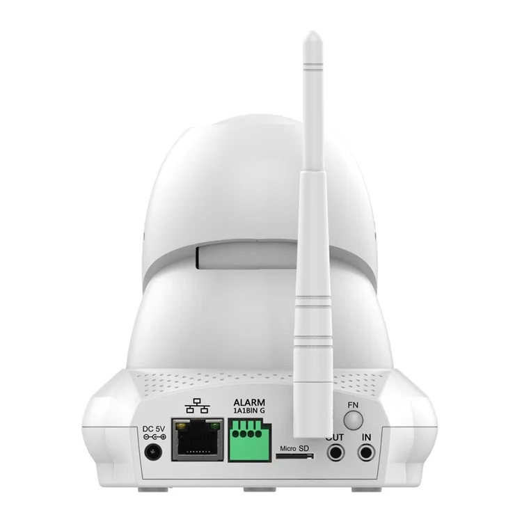 FUJIKAM CCTV 720P Cloud WiFi IP Camera Support P/T P2P APP IR-CUT OEM (FI-366) - White / US Plug