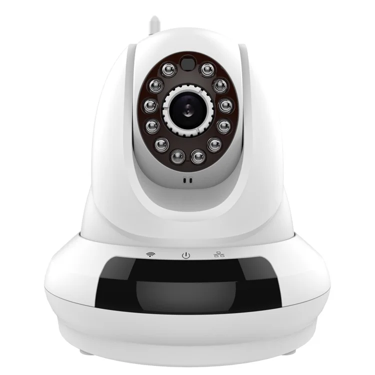 FUJIKAM CCTV 720P Cloud WiFi IP Camera Support P/T P2P APP IR-CUT OEM (FI-366) - White / US Plug