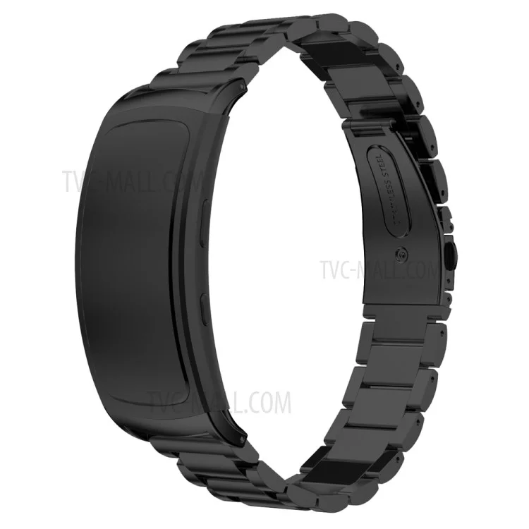 Classic Stainless Steel Watch Band for Samsung Gear Fit 2 SM-R360 - Black