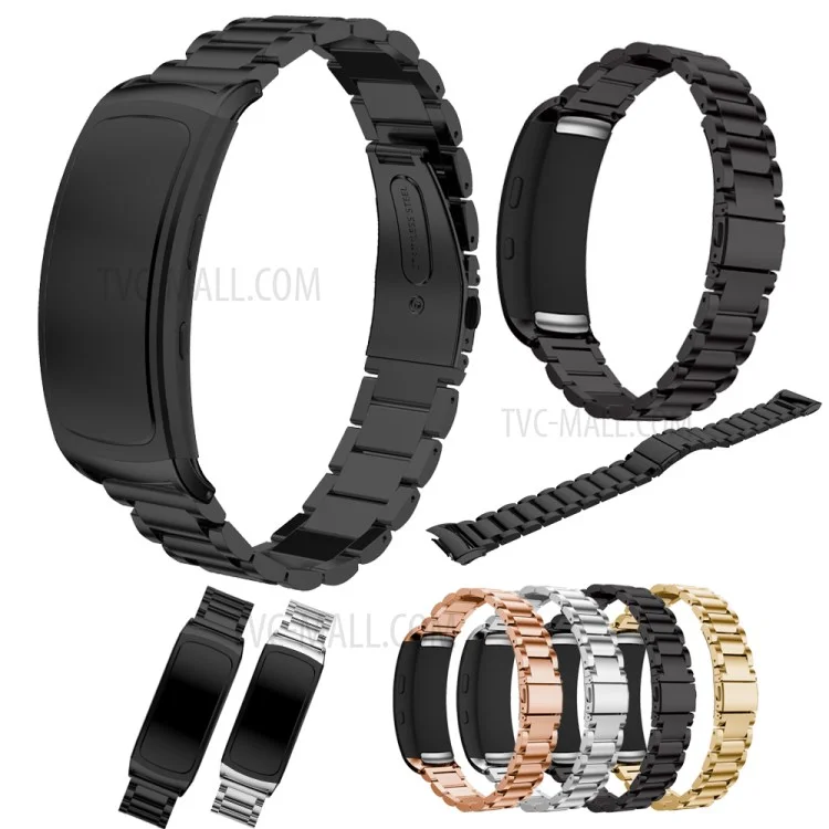 Classic Stainless Steel Watch Band for Samsung Gear Fit 2 SM-R360 - Black