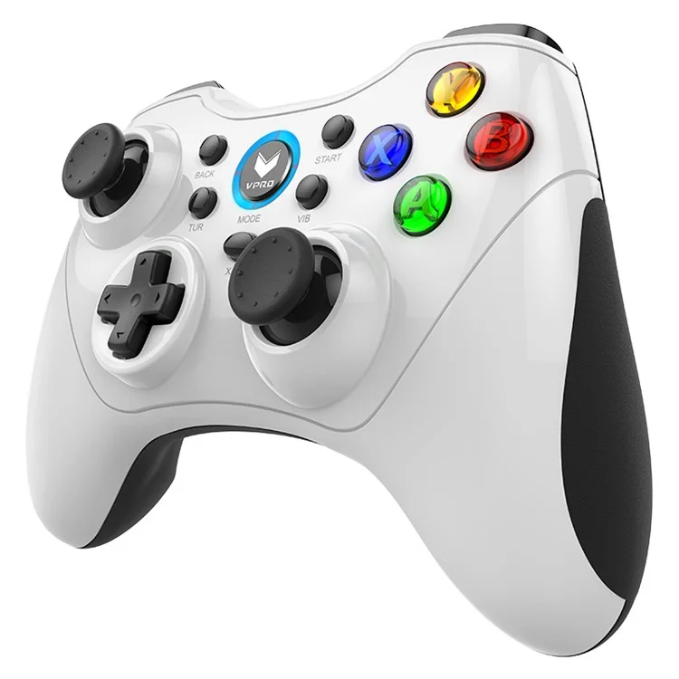 RAPOO V600S Wireless 2.4G Portable Gaming Joystick Handle Game Controller for PS3 PC Notebook - White