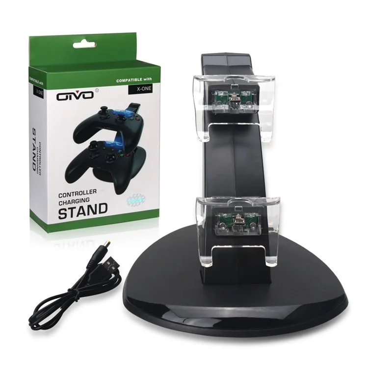 OIVO Dual USB Controller Charging Dock Stand with LED Indicator for Xbox One Controller