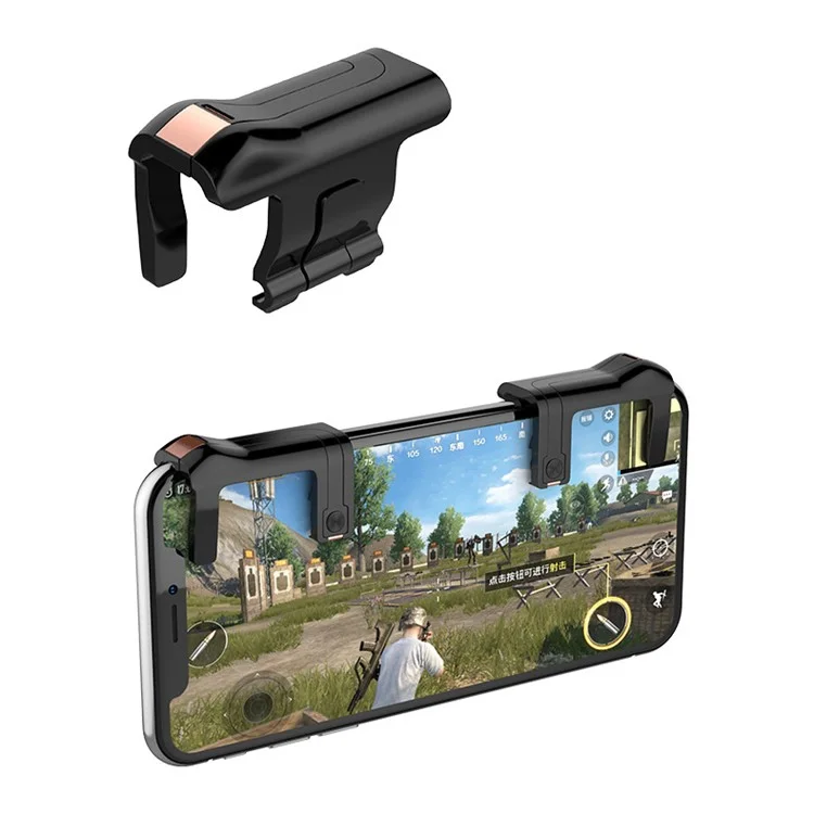 1 Pair of The 2th Trigger Buttons Game Handle Shortcut Keys for Knives Out/PUBG/Rules Of Survival etc