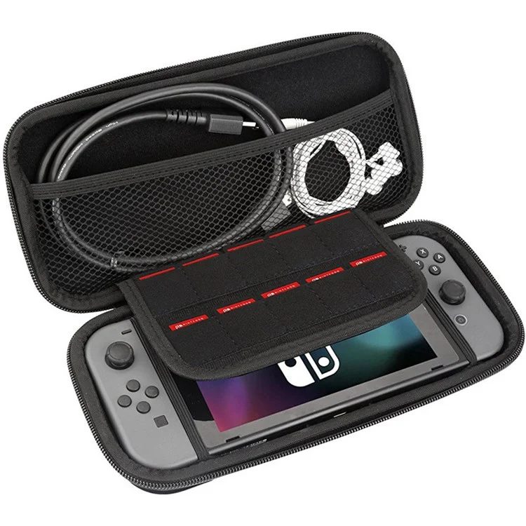 EVA Hard Protective Carrying Travel Case Storage Bag for Nintendo Switch - Black