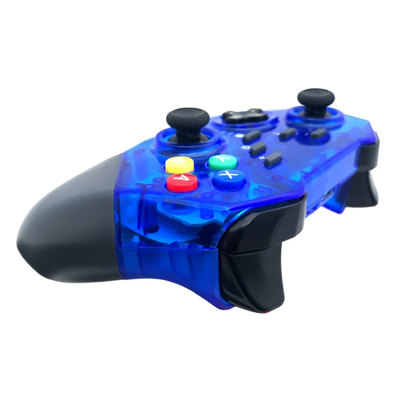Беспроводной геймпад 8579 Switch PRO с поддержкой Bluetooth, контроллер для консоли Switch с функцией TURBO, под ПК/Android — синий