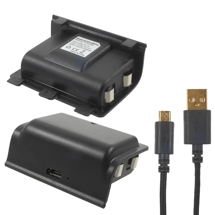 DOBE TYX-689 Rechargeable 1200mAh Battery Pack for Xbox One Controller + 3m Micro USB Cable Kit