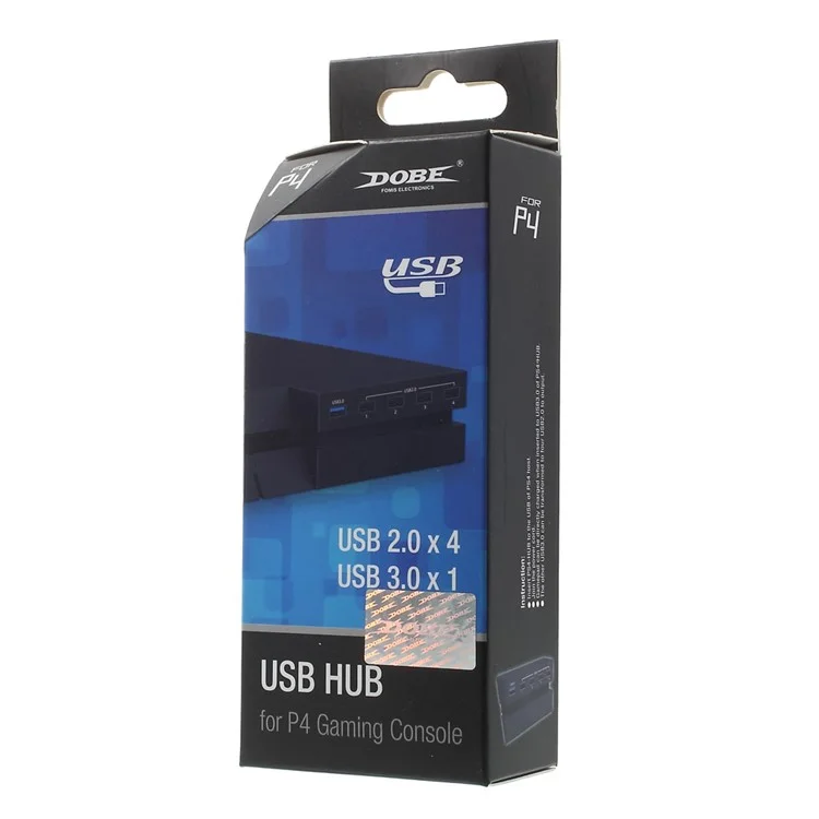 DOBE TP4-006 5-Port USB HUB for PS4 Game Console (1 x USB 3.0 + 4 x USB 2.0)