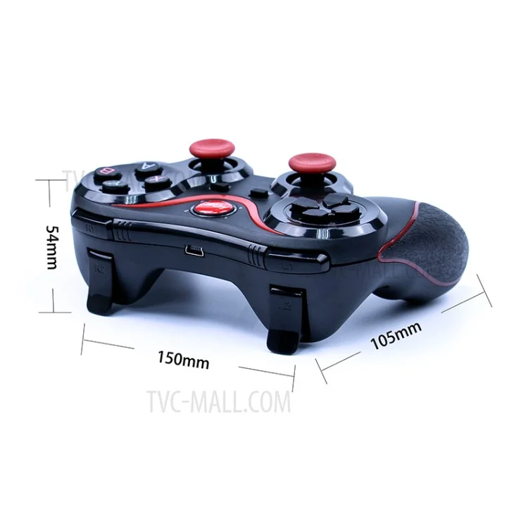 Contrôleur De Gamepad Bluetooth C8 Pour Android Ios Smartphones Tablet Windows Pcs (sans Support Et Support De Pince De Téléphone) - Noir