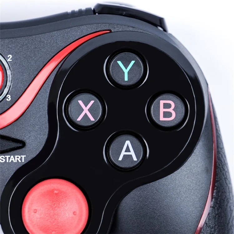 C8 Wireless Bluetooth Game Controller Gamepad Joystick for iOS Android Etc with Phone Clamp Holder