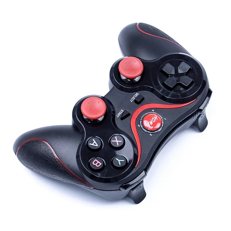 C8S Wireless Bluetooth Game Controller Gamepad Joystick for iOS Android Etc with Phone Clamp Holder