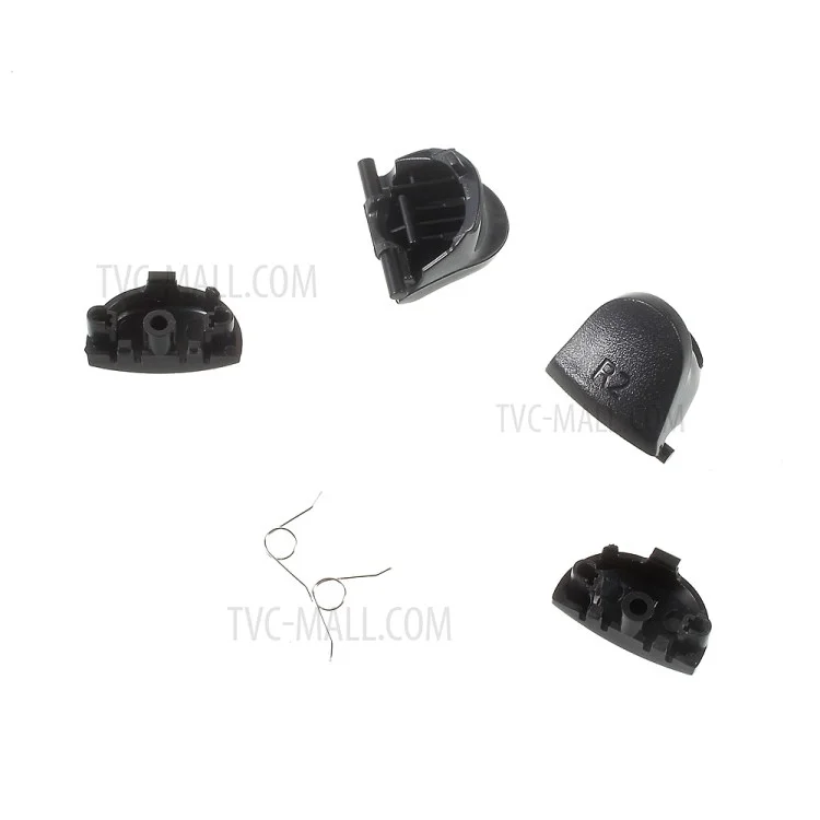 Botones de Gatillo L1 R1 L2 R2 Con Manantiales de Reemplazo Establecido Para PlayStation 4 PS4 Controller - Negro