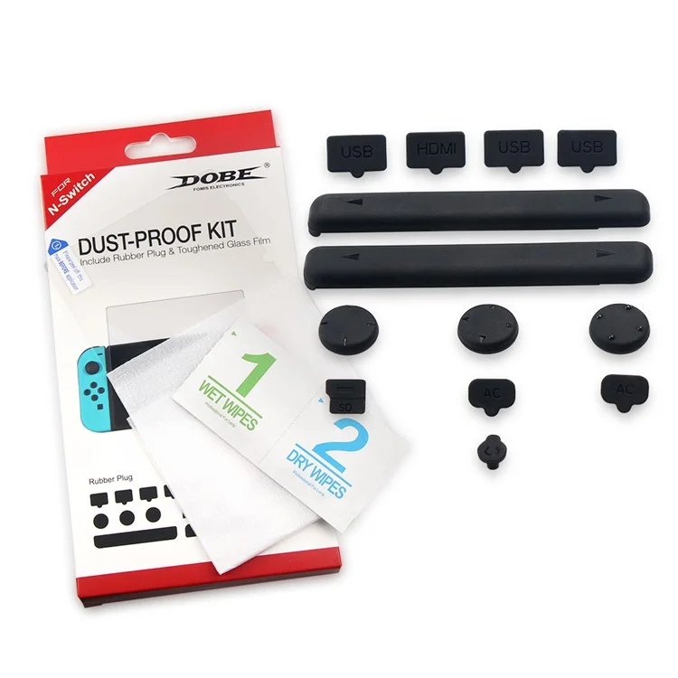 Rubber Dustproof Plug Kit for Nintendo Switch