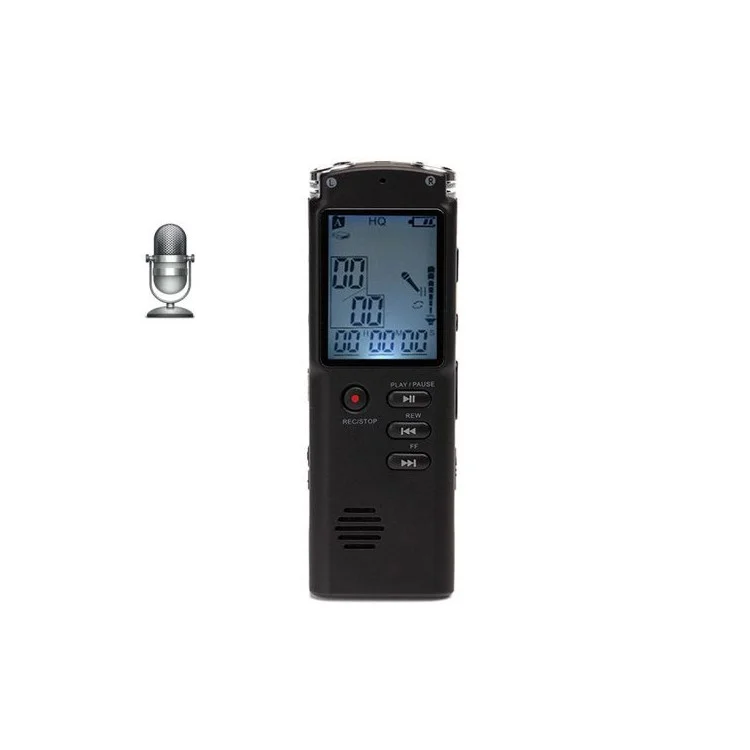 Enregistreur vocal numérique LCD portable rechargeable mini 8 Go avec lecteur MP3