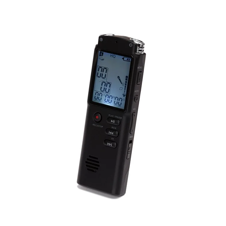 Enregistreur vocal numérique LCD portable rechargeable mini 8 Go avec lecteur MP3