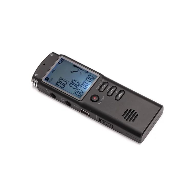 Enregistreur vocal numérique LCD portable rechargeable mini 8 Go avec lecteur MP3