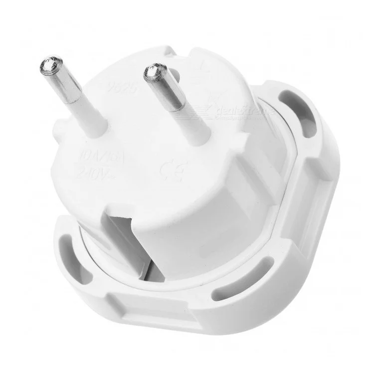 10Pcs / Set UK to EU AC Power Travel Adapter Plug Socket Converter - White