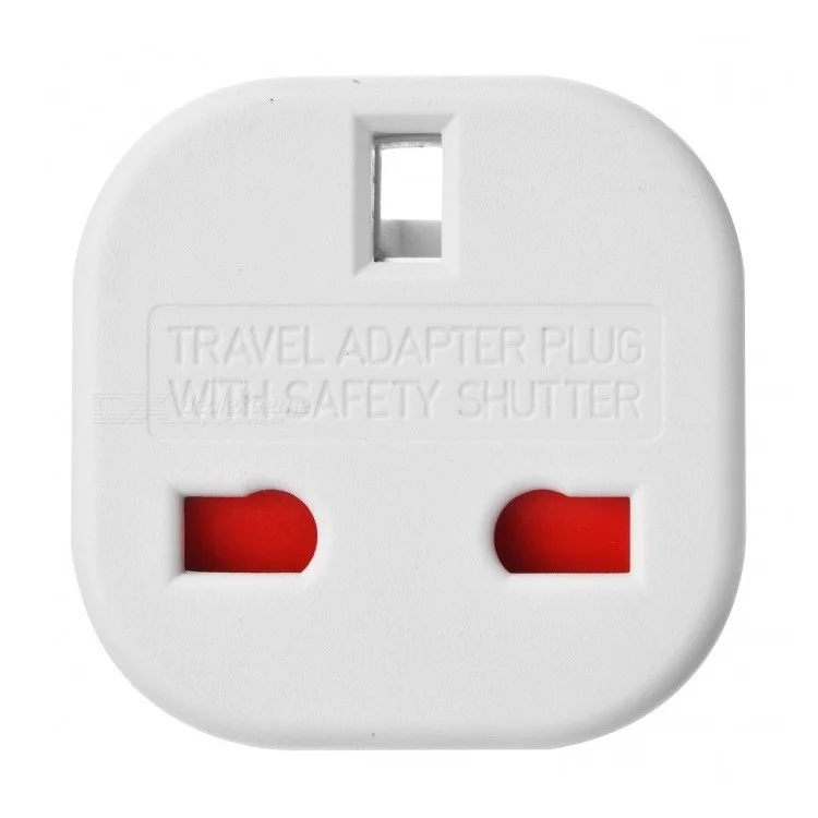 10Pcs / Set UK to EU AC Power Travel Adapter Plug Socket Converter - White