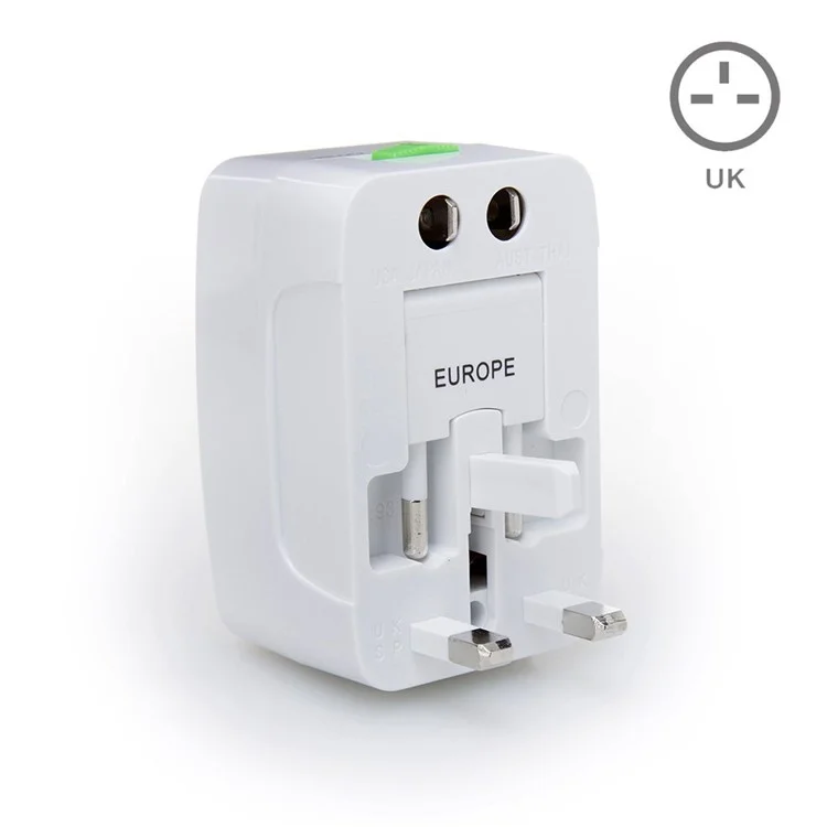 Conversor de Adaptador de Energia de Viagem Universal Com Portas USB Duplas