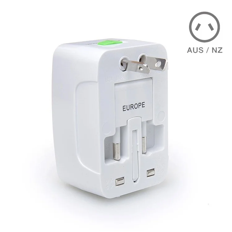 Universal Travel Power Adapter Converter Mit Dual -usb -anschlüssen