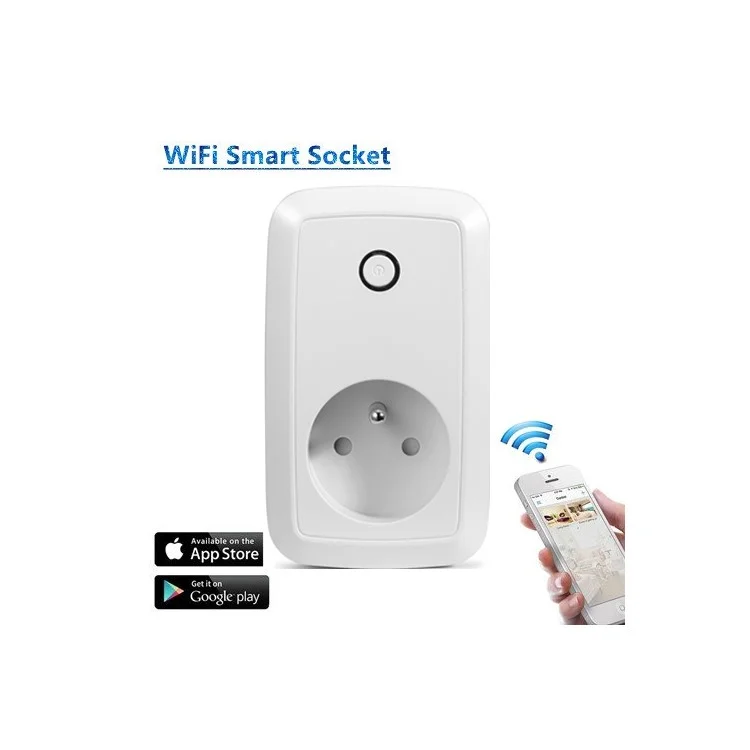 Smart App Control 2.4GHz WiFi Switch Socket EU Plug (Special for France)
