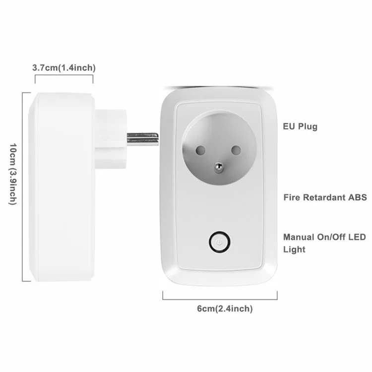 Smart App Control 2.4GHz WiFi Switch Socket EU Plug (Special for France)