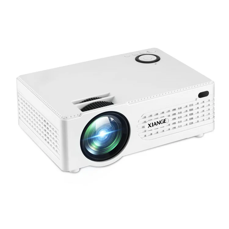 AK-80 Smart LCD HDMI Portable Home Cinema Theater Projector - White / EU Plug