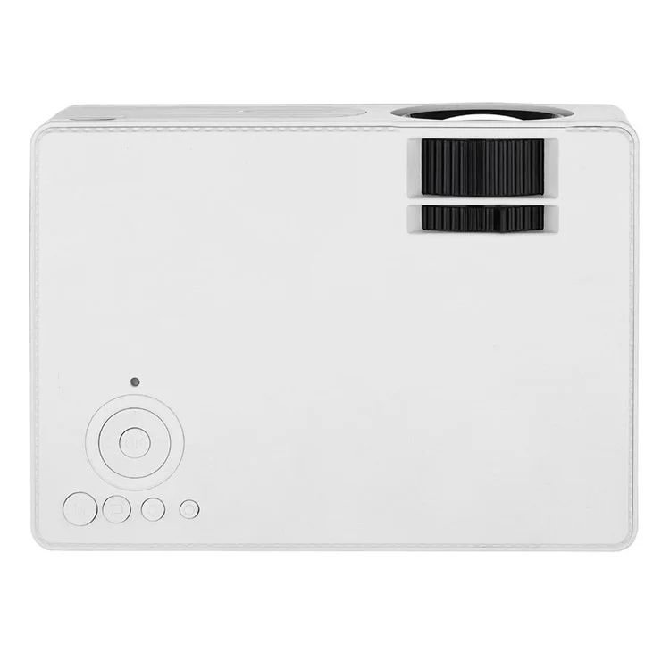 AK-80 Smart LCD HDMI Portable Home Cinema Theater Projector - White / EU Plug