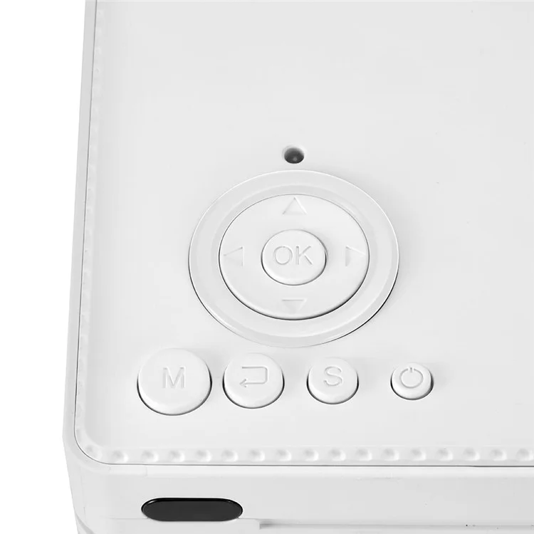 AK-80 Smart LCD HDMI Portable Home Cinema Theater Projector - White / EU Plug