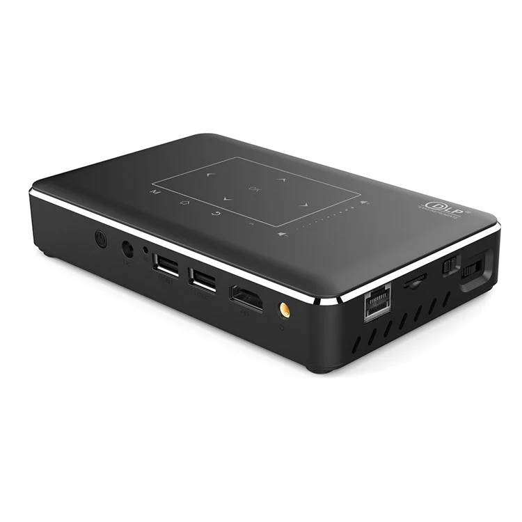 P10 2G+16G DLP HD 150 Lumens Android 9.0 Home Office Projector - UK Plug