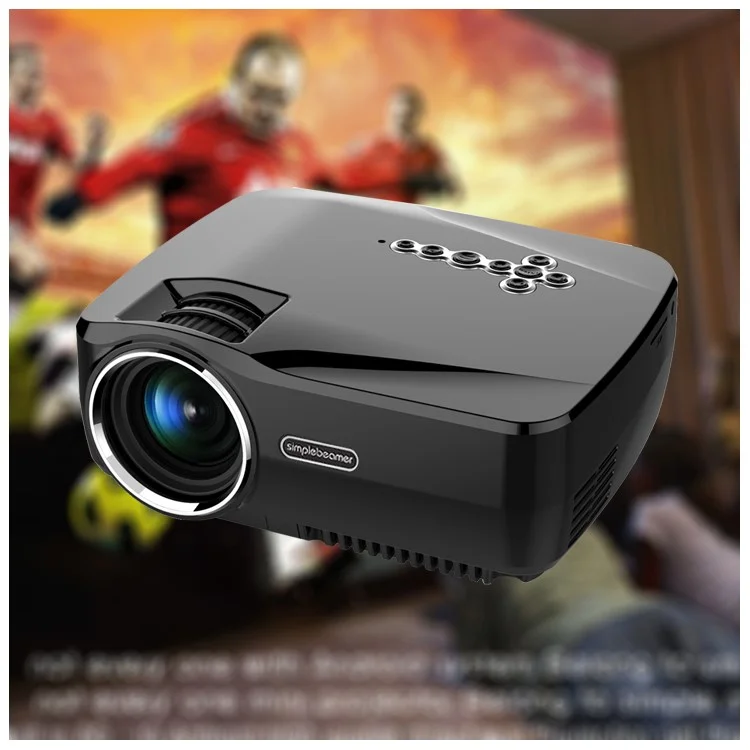 GP70UP 1200 Lumens Multimedia Projector with Android 4.4 OS 1GB+8GB Support 1080P - EU Plug
