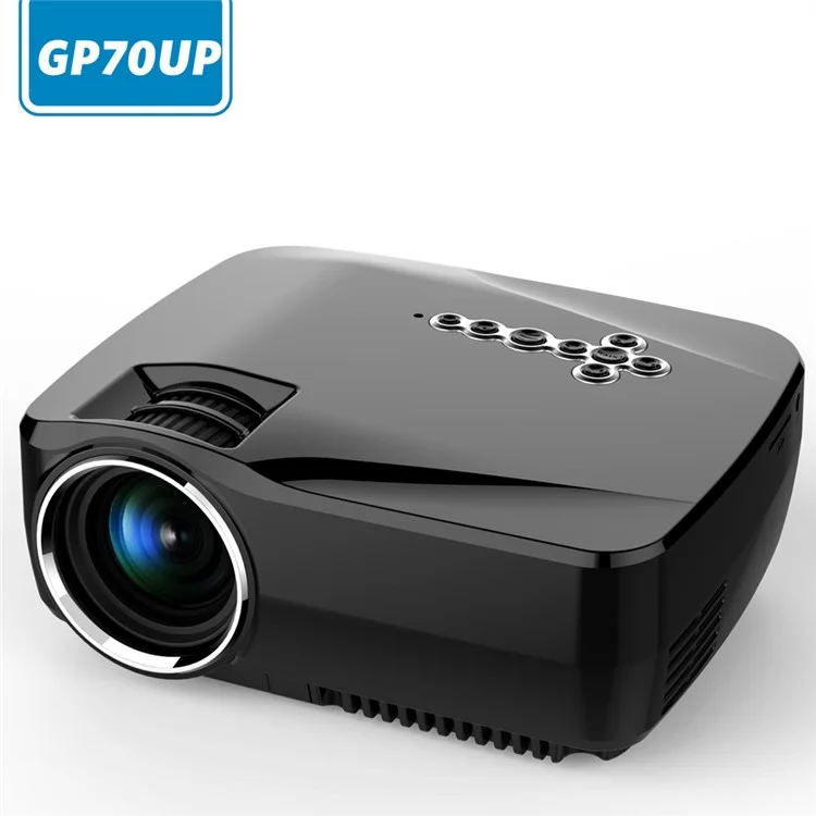 GP70UP 1200 Lumens Multimedia Projector with Android 4.4 OS 1GB+8GB Support 1080P - EU Plug