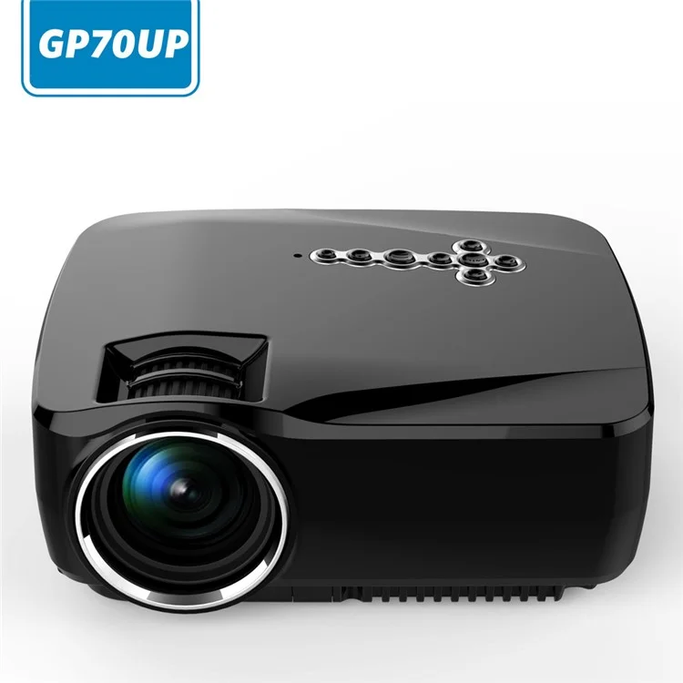 GP70UP 1200 Lumens Multimedia Projector with Android 4.4 OS 1GB+8GB Support 1080P - EU Plug
