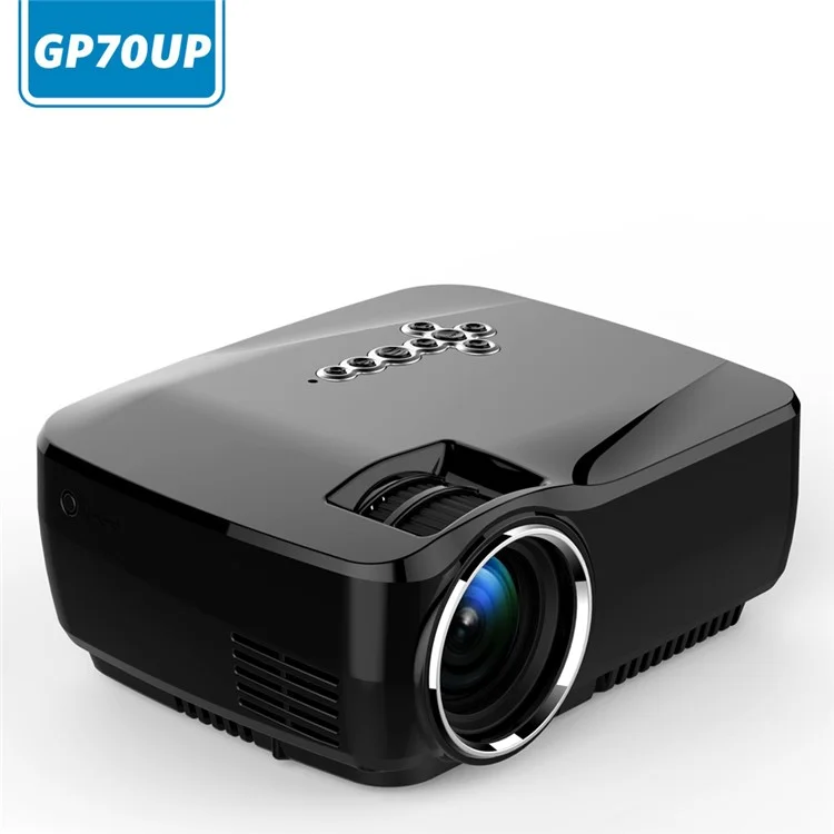 GP70UP 1200 Lumens Multimedia Projector with Android 4.4 OS 1GB+8GB Support 1080P - EU Plug