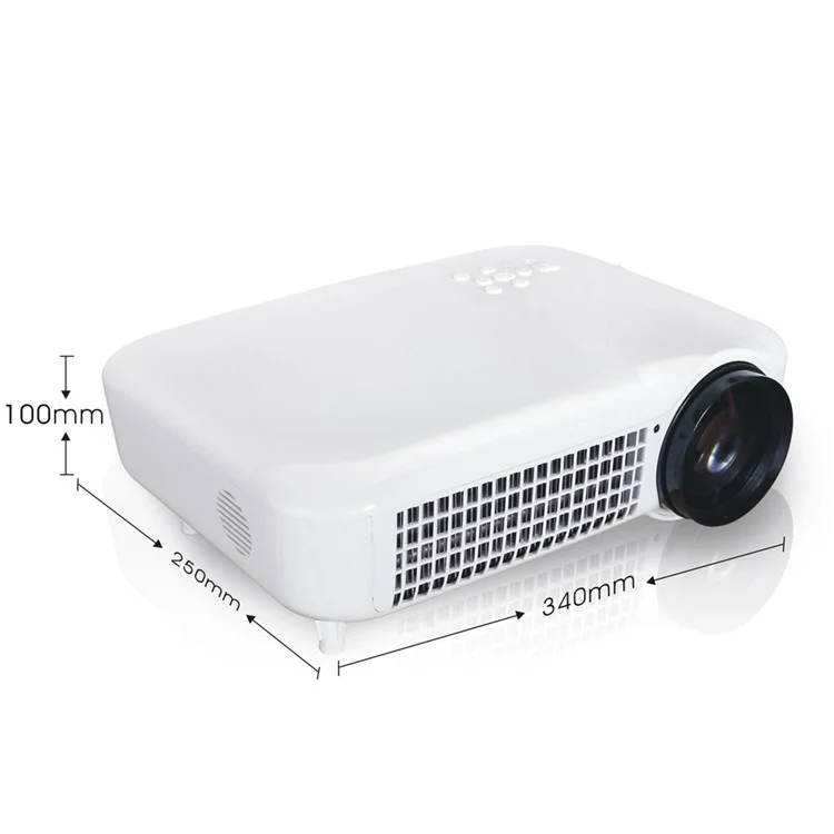 LED-5018D 5.8" 3000 Lumens LED Projector Full HD Multimedia Player - EU Plug