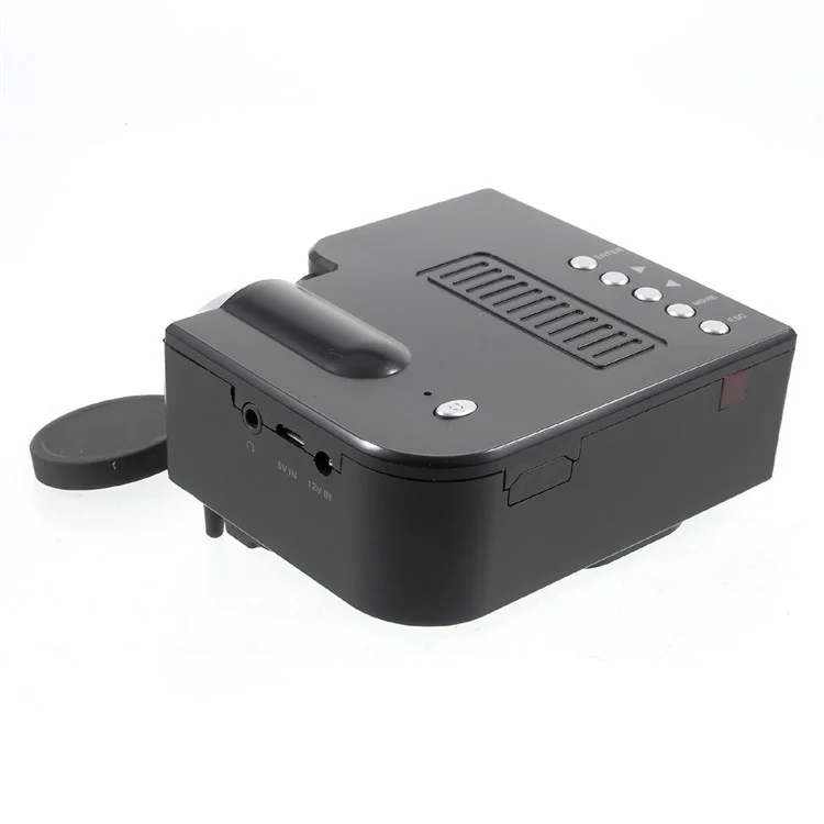 UNIC UC28B Mini Multimedia Home Cinema 1080P LED Projector with TF USB Ports - Black / EU Plug