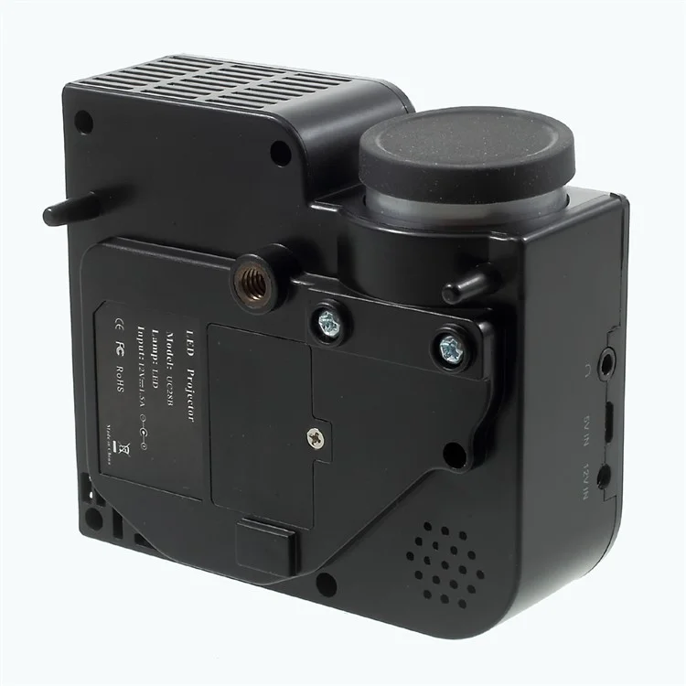 UNIC UC28B Mini Multimedia Home Cinema 1080P LED Projector with TF USB Ports - Black / EU Plug