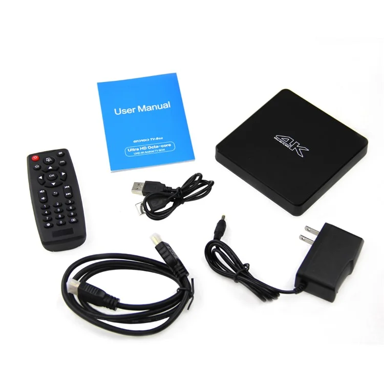 Octa Core Android 5.1 Smart TV Box RK3368 1GB + 8GB 2.4G/5G WiFi 4K x 2K - EU Plug