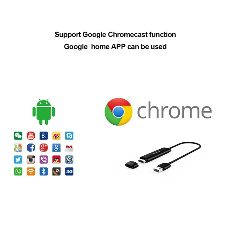 Support iOS, Android, Windows and Mac  2.4/5.8G Miracast TV Dongle HDMI WiFi Display Wireless Receiver
