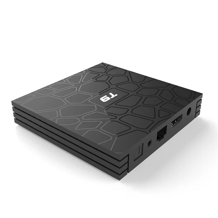 T9 RK3328 USB 3.0 Smart 4K Set 2.4G WiFi Bluetooth-compatible 4.0 Android 9.0 TV Box 4G+32G - UK Plug