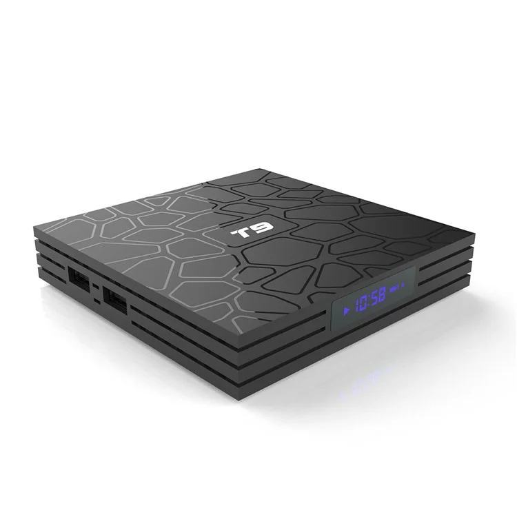 T9 RK3328 4G+32G Android 9.0 USB 3.0 4K TV Box - au Tapón