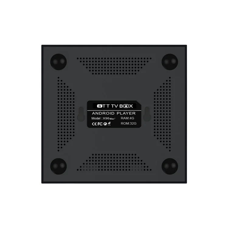 X96 MAX+ Amlogic S905X3 Quad Core Android 9.0 TV Box Bluetooth-compatible WiFi Media Player 4+32GB - AU Plug