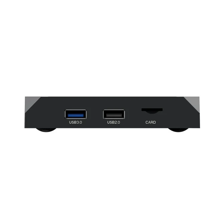 X96 MAX+ Amlogic S905X3 Quad Core Android 9.0 Bluetooth-compatible TV Box WiFi Media Player 4+64GB - EU Plug