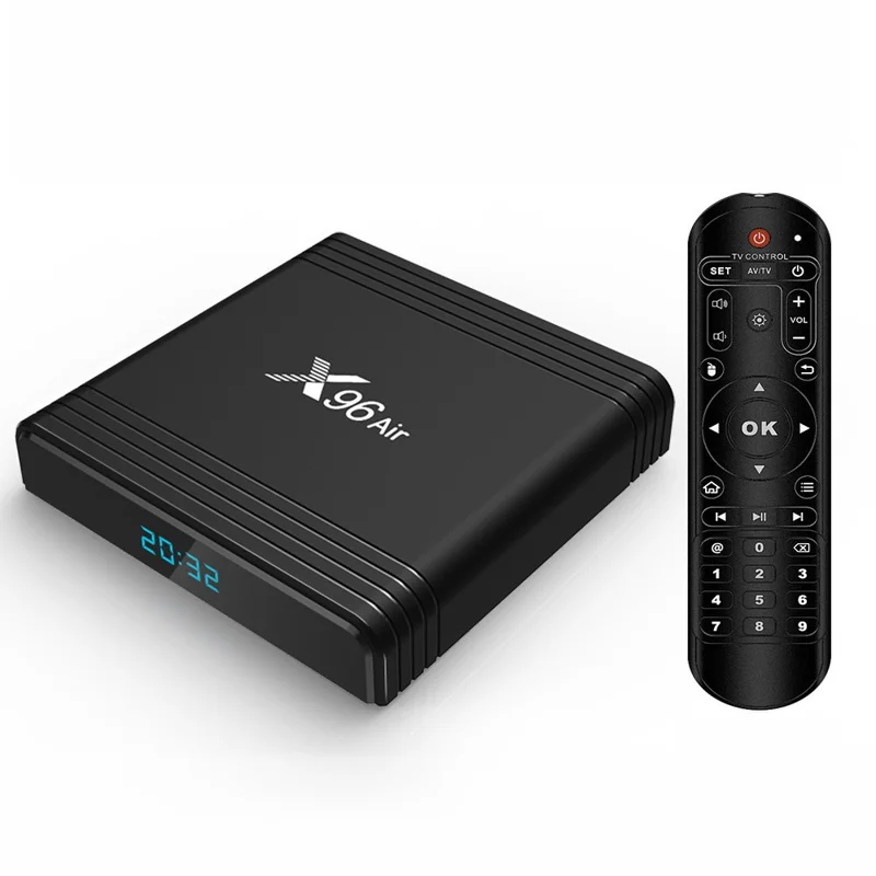 X96 Air Android 9.0 Quad Core Amlogic S905X3 TV Box Dual Band WiFi Bluetooth-compatible Media Player 4+32GB - US Plug