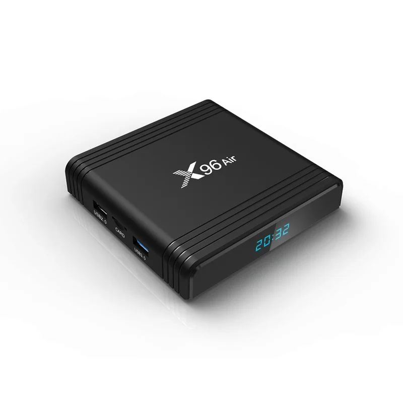 X96 Air Android 9.0 Amlogic S905X3 Quad Core TV Box Dual Band WiFi Bluetooth-compatible Media Player 4+64GB - US Plug