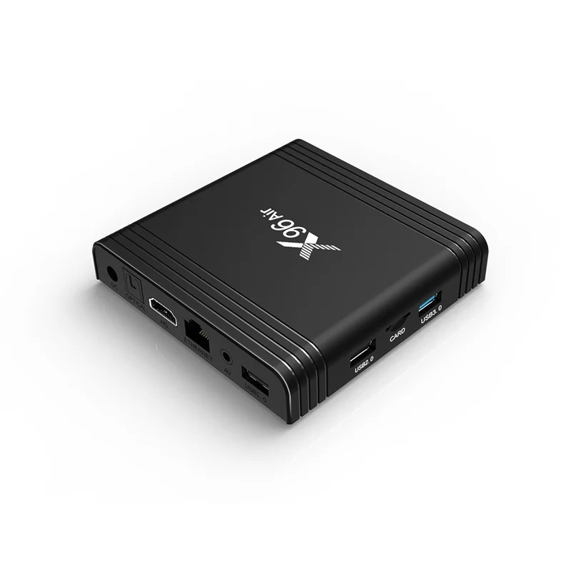 X96 Air Android 9.0 Amlogic S905X3 Quad Core TV Box Dual Band WiFi Bluetooth-compatible Media Player 4+64GB - US Plug
