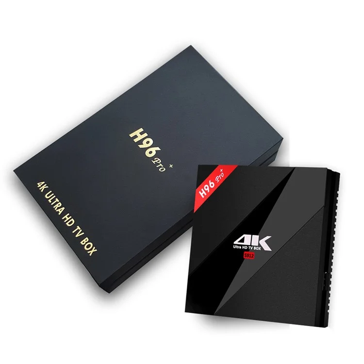 H96 Pro+ 4K Ultra HD TV BOX 3GB+16GB Amlogic S912 Octa-core Android 6.0 2.4G/5.8G Dual Band WiFi - EU Plug